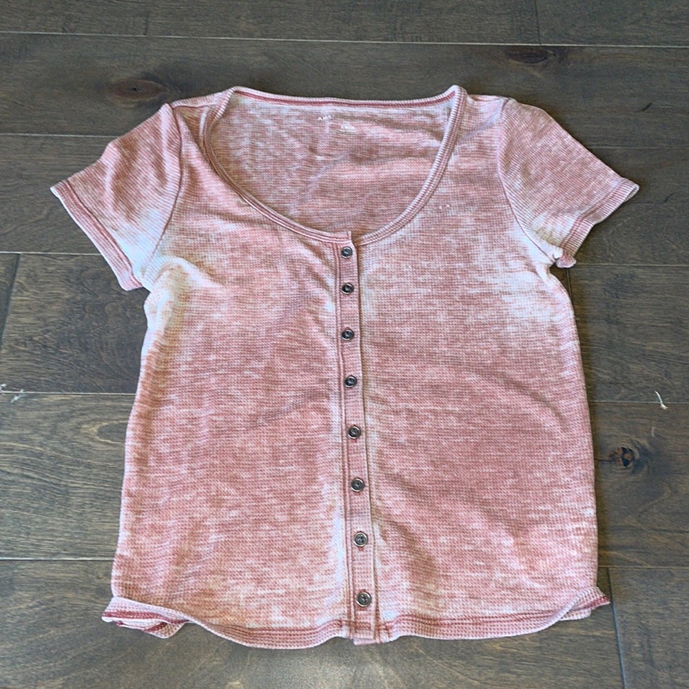 American eagle distressed crop top